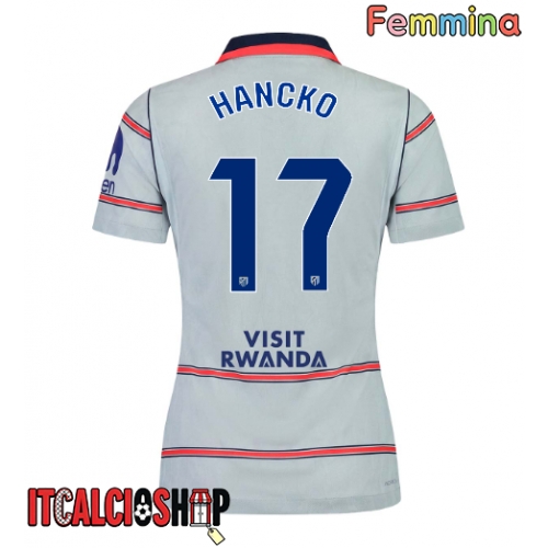 Atletico Madrid David Hancko #17 Terza Maglia Femmina 2026-27 Manica Corta